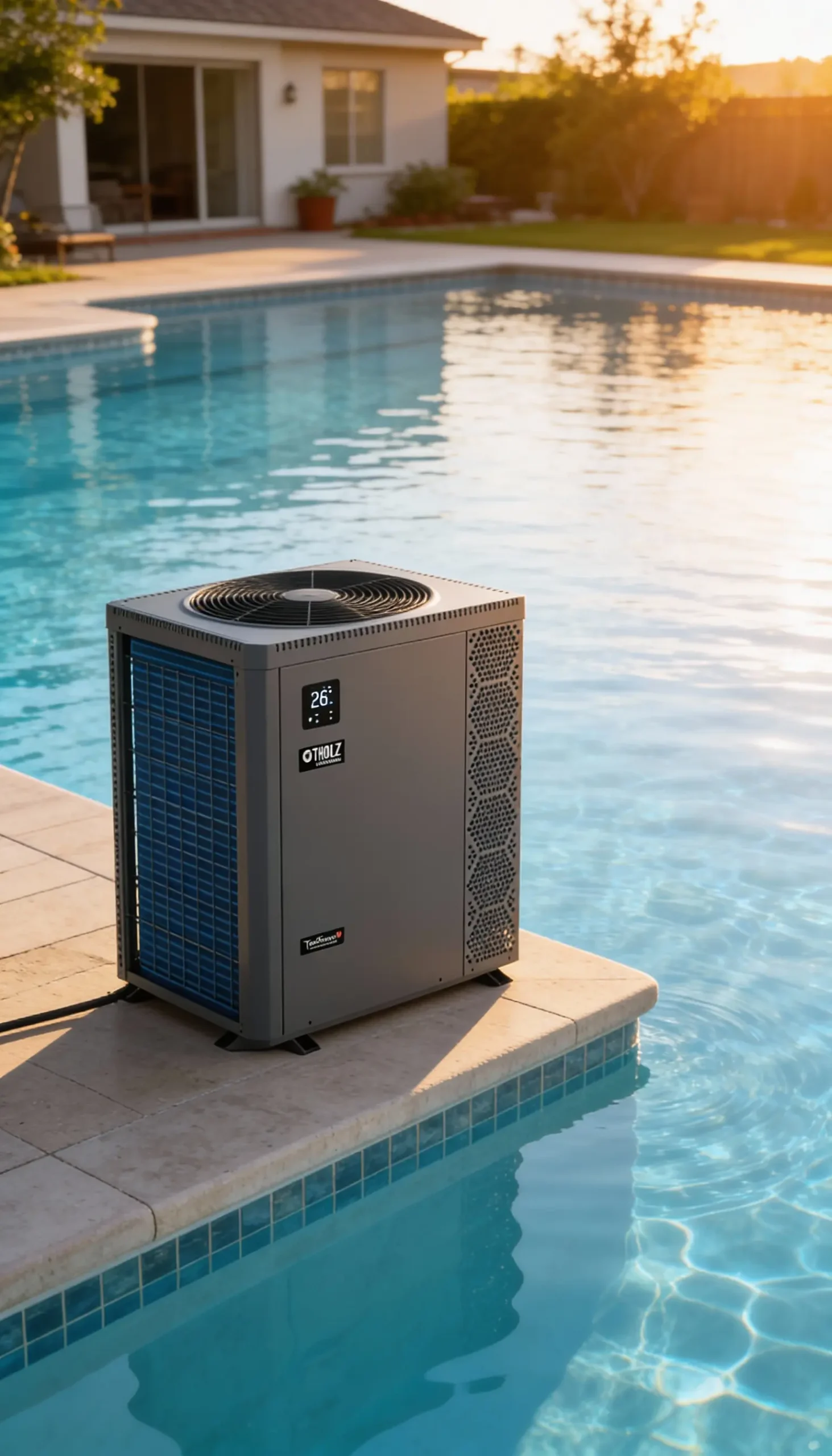 Bomba de calor / trocador para aquecimento de piscina
