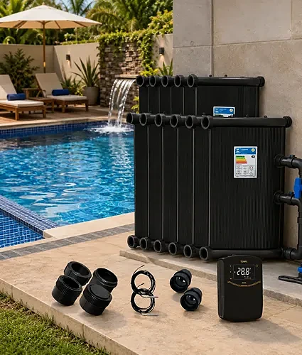 Coletores solares para aquecimento de piscina
