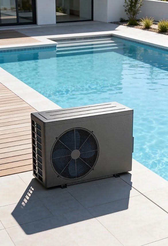 Bomba de calor / trocador para aquecimento de piscina
