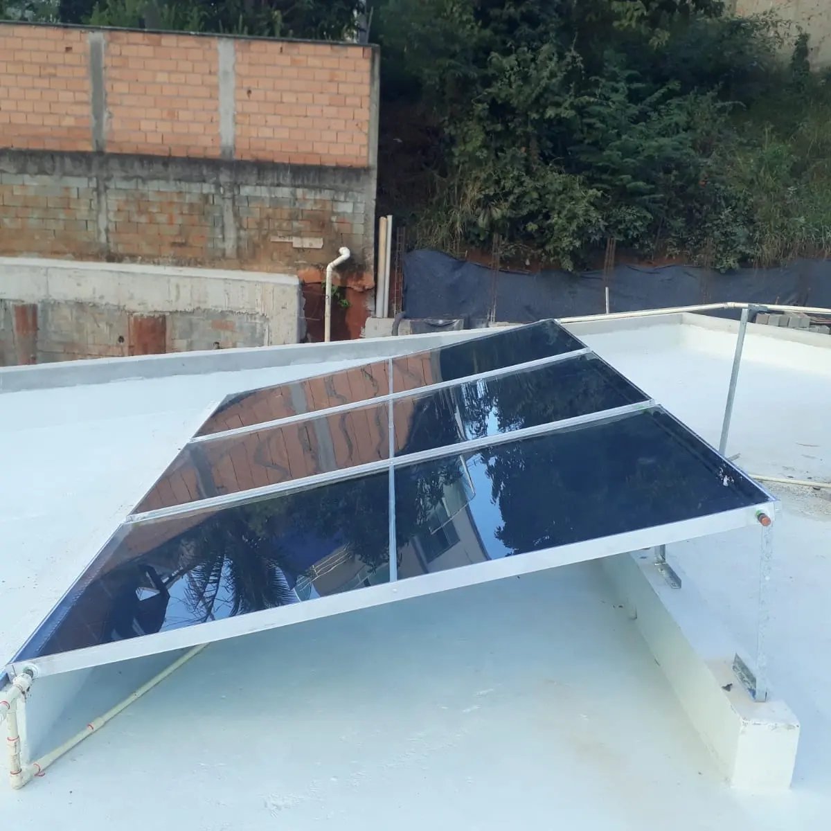 Coletores planos em laje